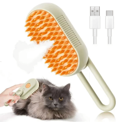 Smart Steam Pet Brush – Gentle Grooming & Hair Removal for Cats & Dogs